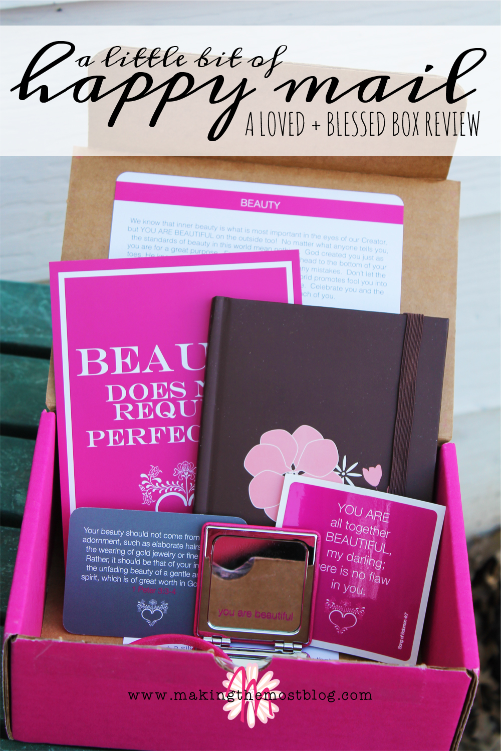 A Little Bit of Happy Mail: Loved + Blessed Subscription Box Review | Making the Most Blog