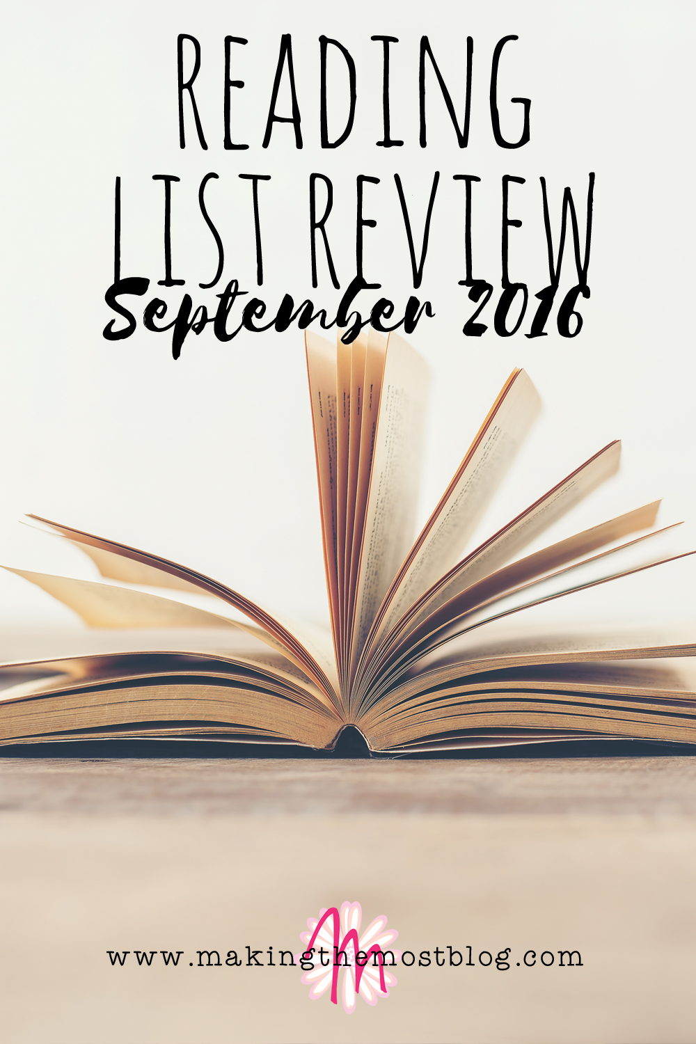 Reading List Review: September 2016 | Making the Most Blog