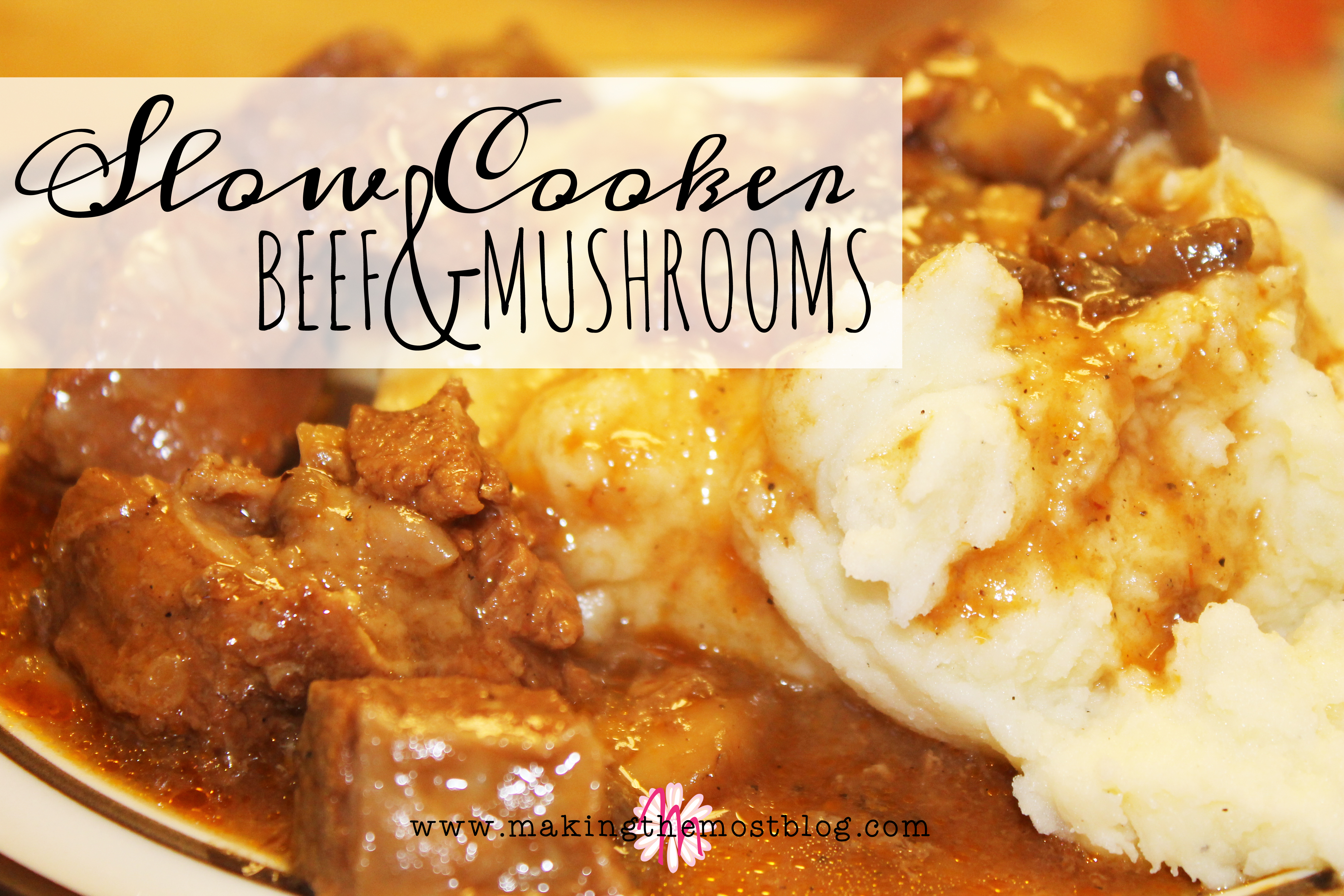 Slow Cooker Beef & Mushroom Recipe | Making the Most Blog