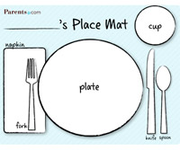 Printable Place Mat from Parents Magazine | Making the Most Blog