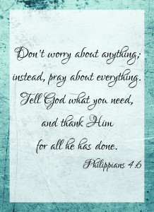 Philippians 4:6 | Making the Most Blog