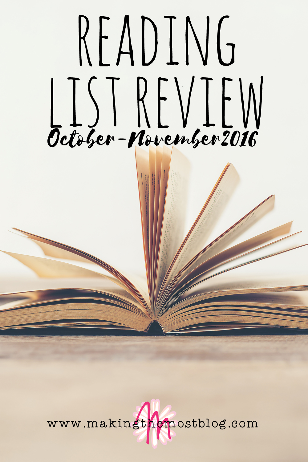 Reading List Review: October-November 2016 | Making the Most Blog